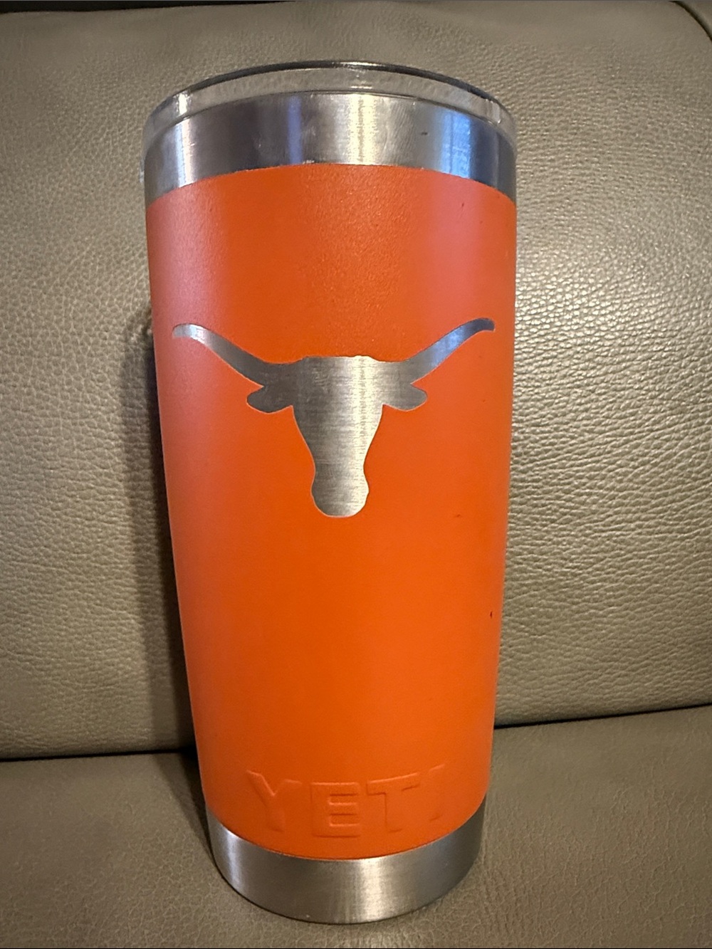 YETI “Texas Longhorns “ burnt Orange Rambler Tumble Like New!